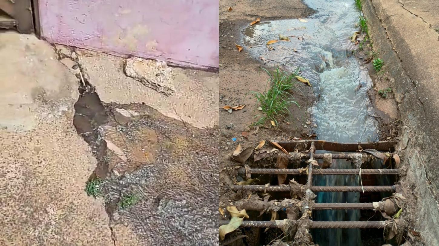 Vazamento de esgoto causa transtornos para moradores do Jardim Palmeiras