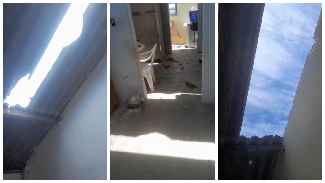 Família pede ajuda após casa ficar destelhada no Jardim Aeroporto