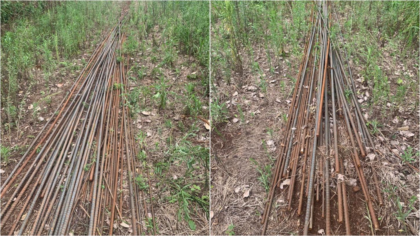 Polícia Civil recupera barras de ferro furtadas da obra da ponte do Rio Salgado