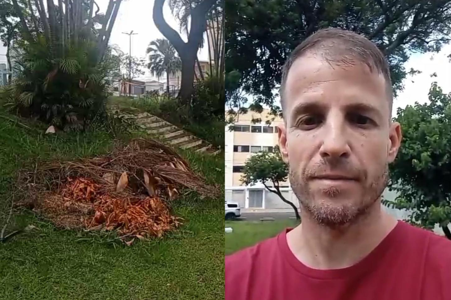 Morador denuncia abandono de praça na Vila Industrial