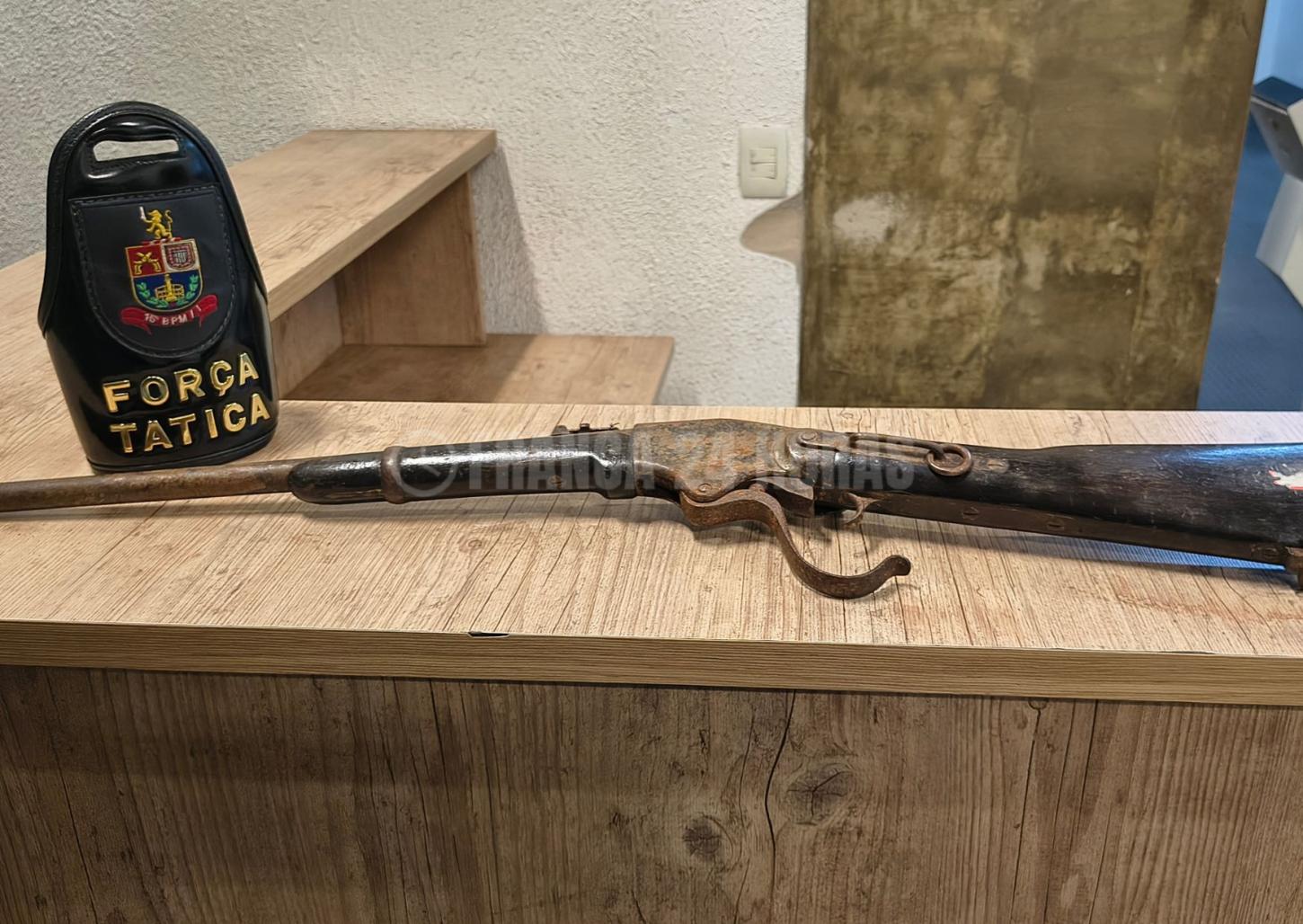 Arma furtada no museu de Franca é recuperada pela Força Tática