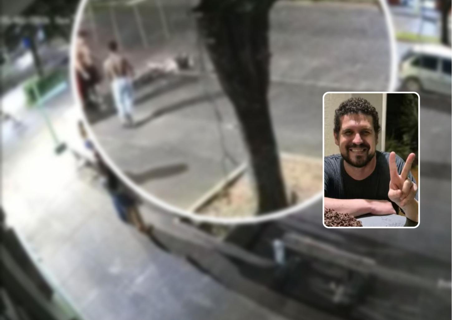 Câmera flagrou tatuador sendo agredido; ele morreu na Santa Casa