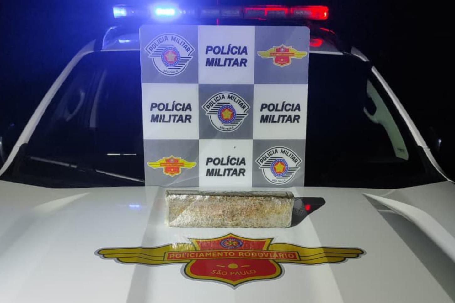 Homem é preso pelo TOR com tijolo de maconha em rodovia