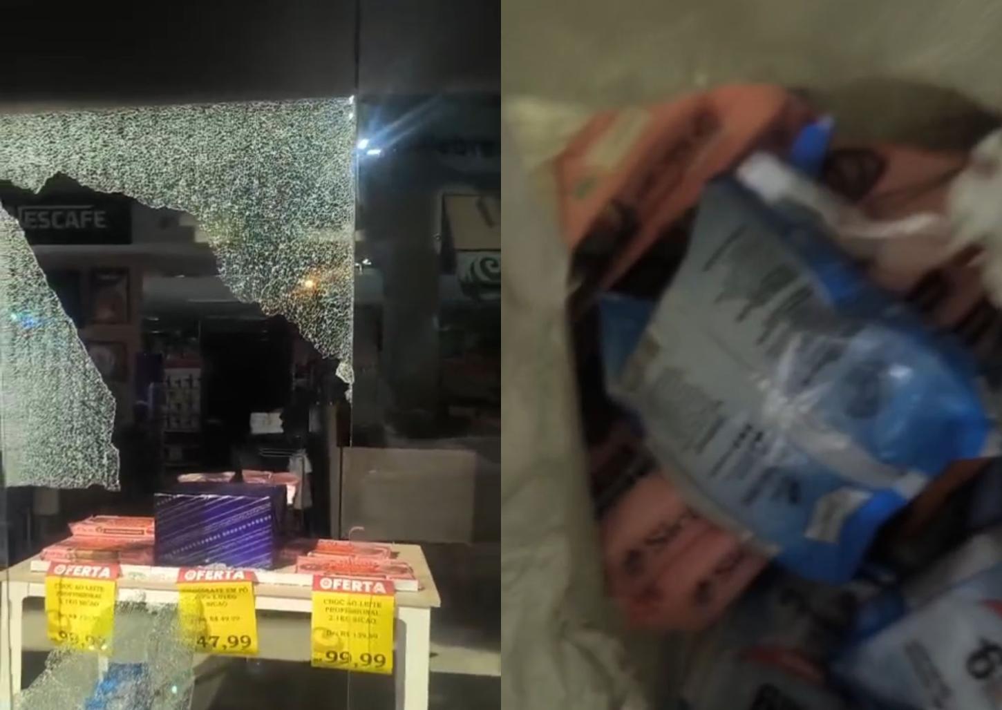 Ladrões invadem loja no Centro, mas segurança impede furto