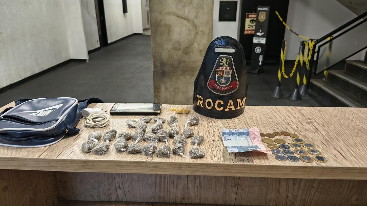 Rocam prende homem que vendia drogas próximo a pista de skate do Leporace