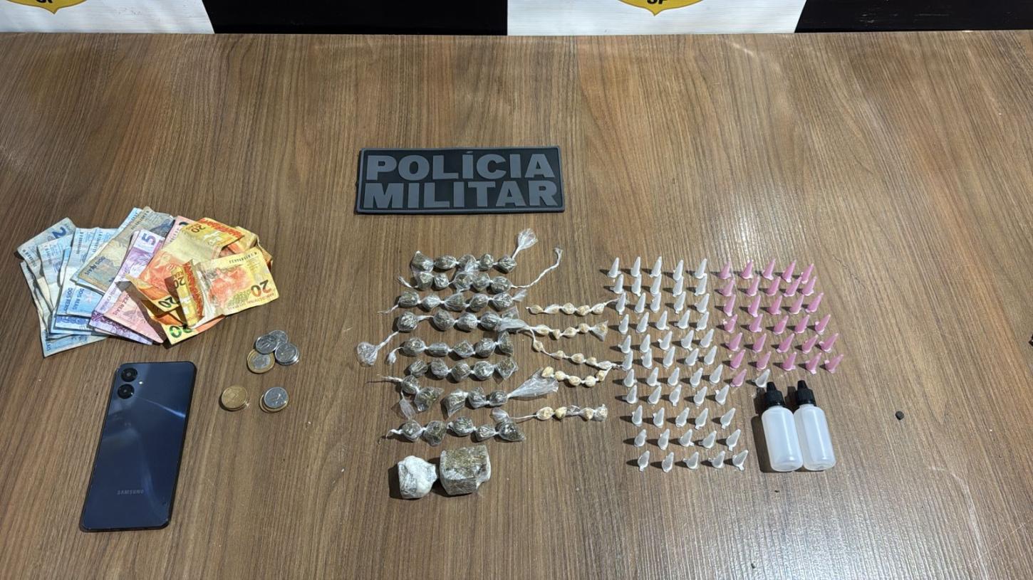 PM apreende adolescente por tráfico de drogas no Jardim Aeroporto