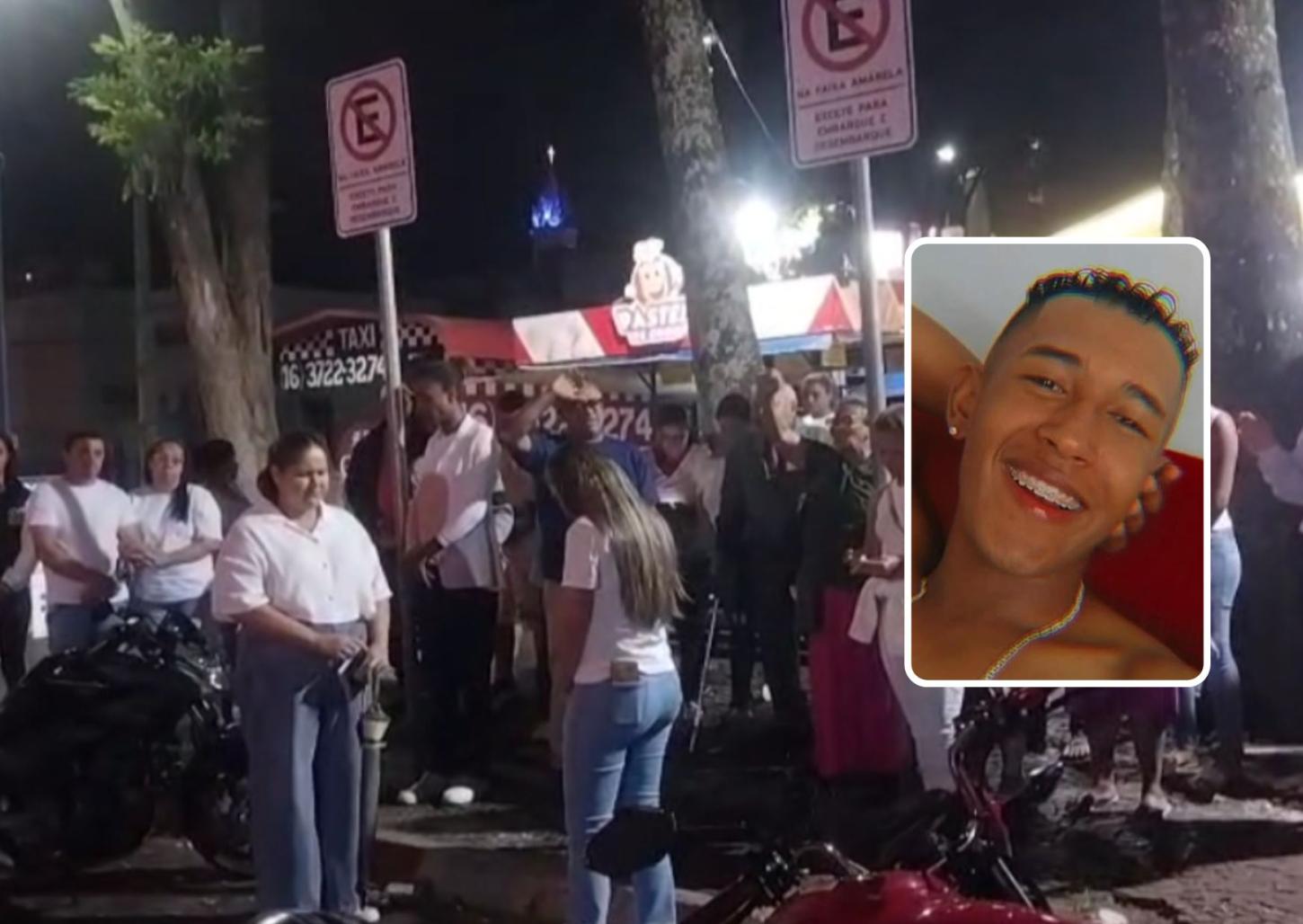 Amigos e familiares fazem orações em prol de jovem espancado 