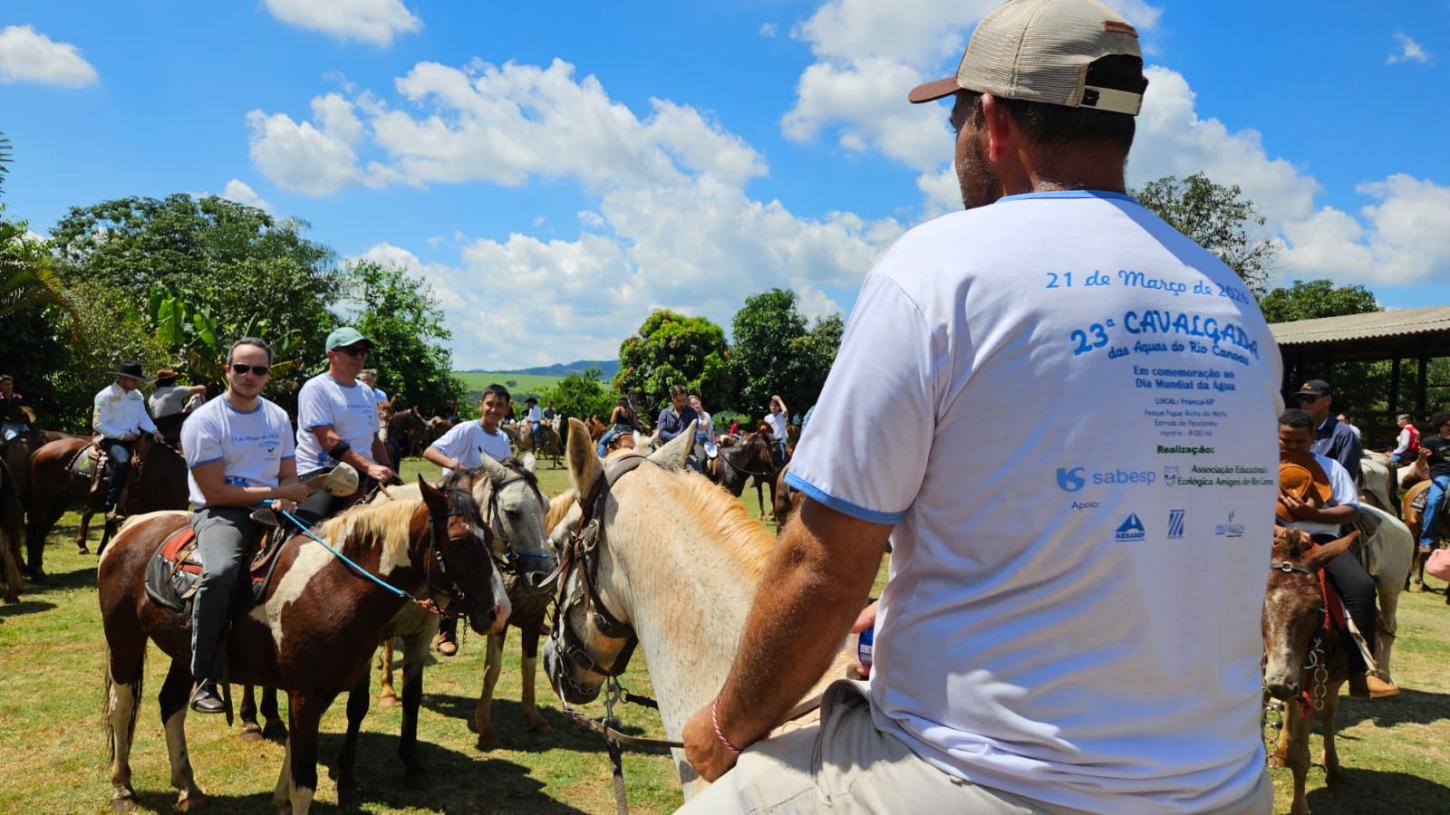 Cavalgada reforça conscientização ambiental no Dia Mundial da Água