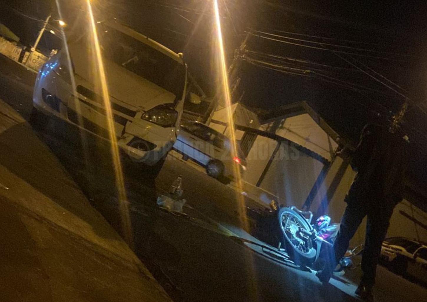 Mulher tem perna dilacerada em acidente no Jardim Bethânia 