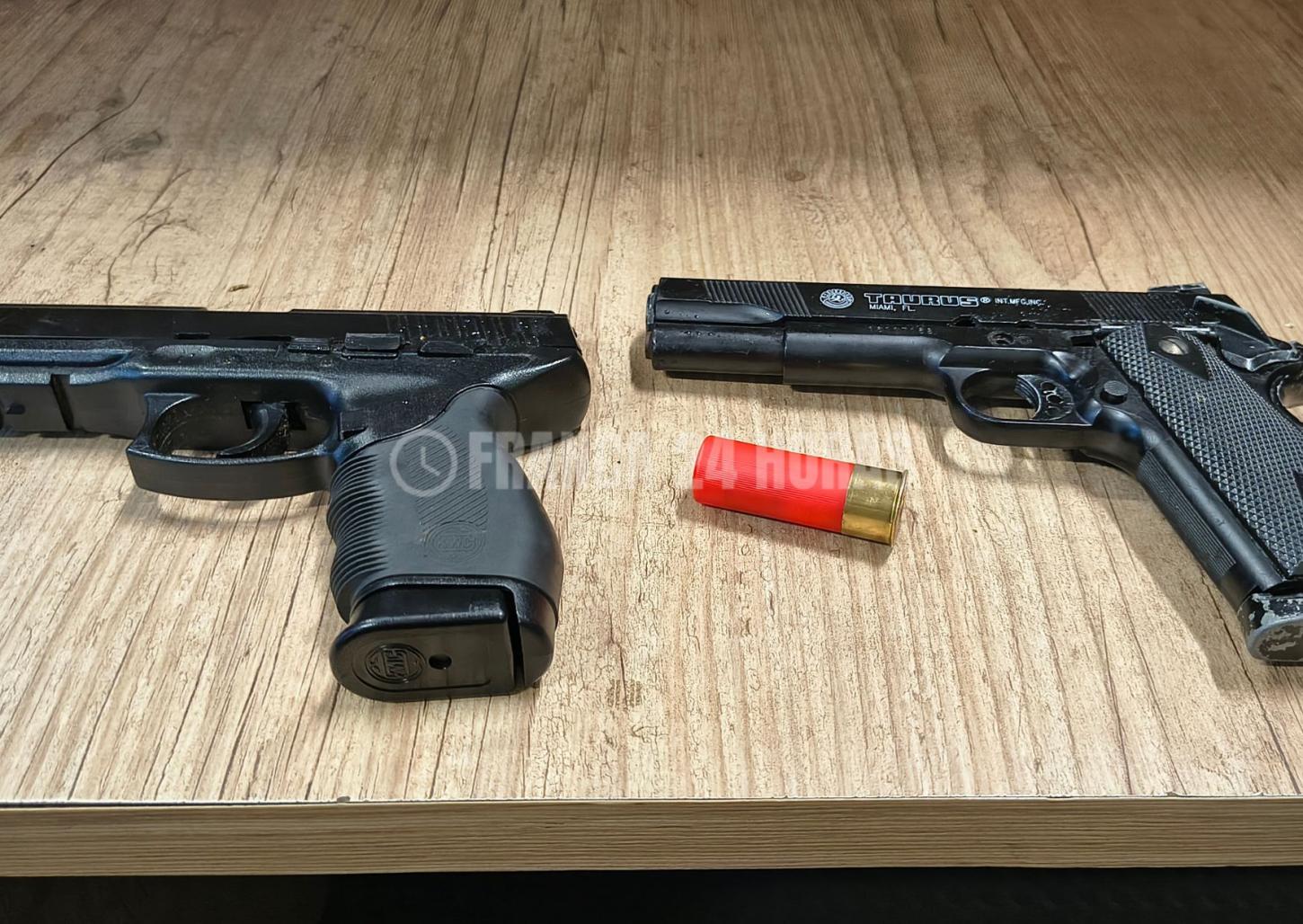 PM prende homem que usava dois simulacros para ameaçar a esposa