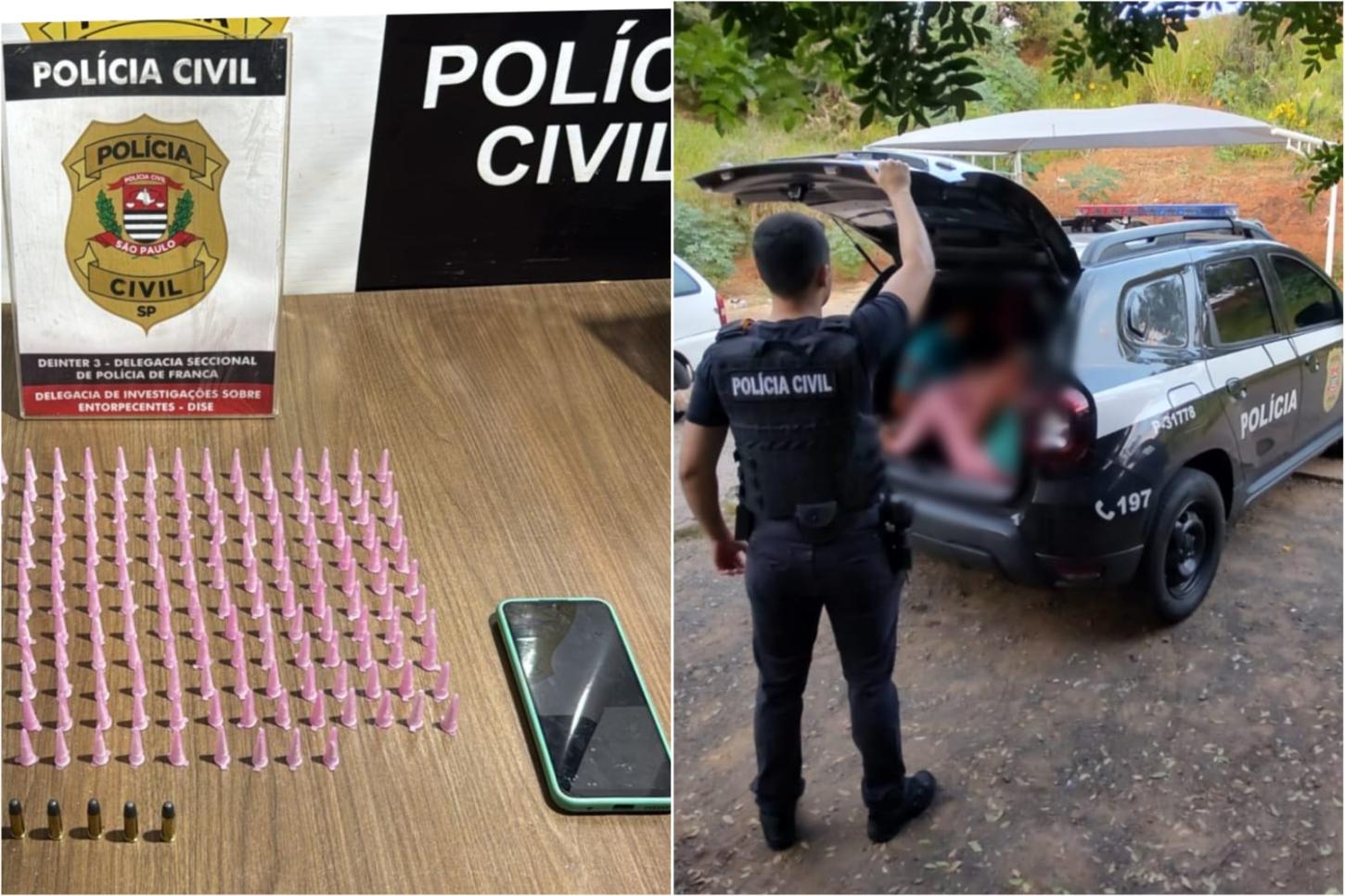 Casal que usava apartamento como “biqueira” é preso pela Polícia Civil