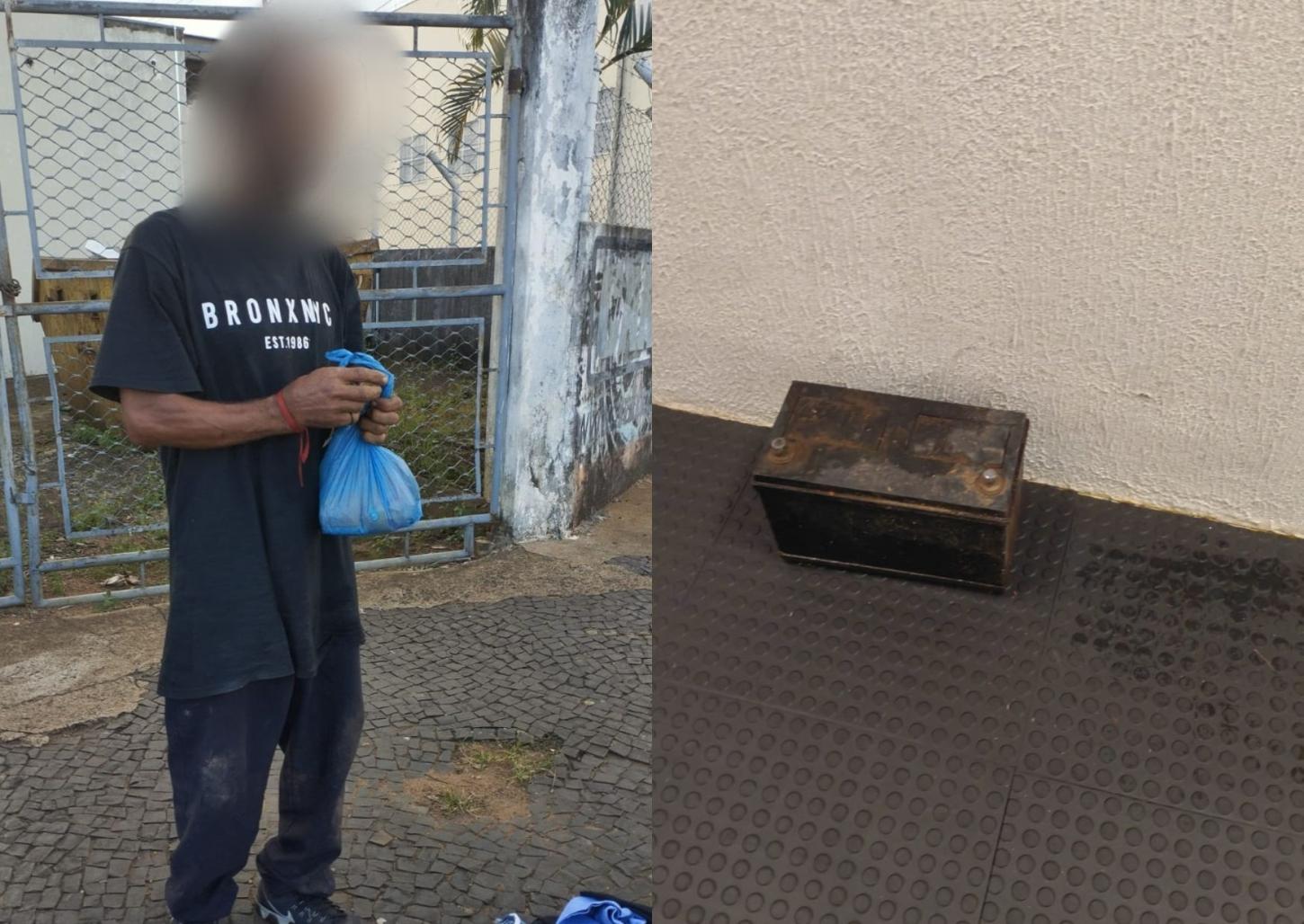 Homem é detido pela GCM após furtar bateria no Parque Fernando Costa 