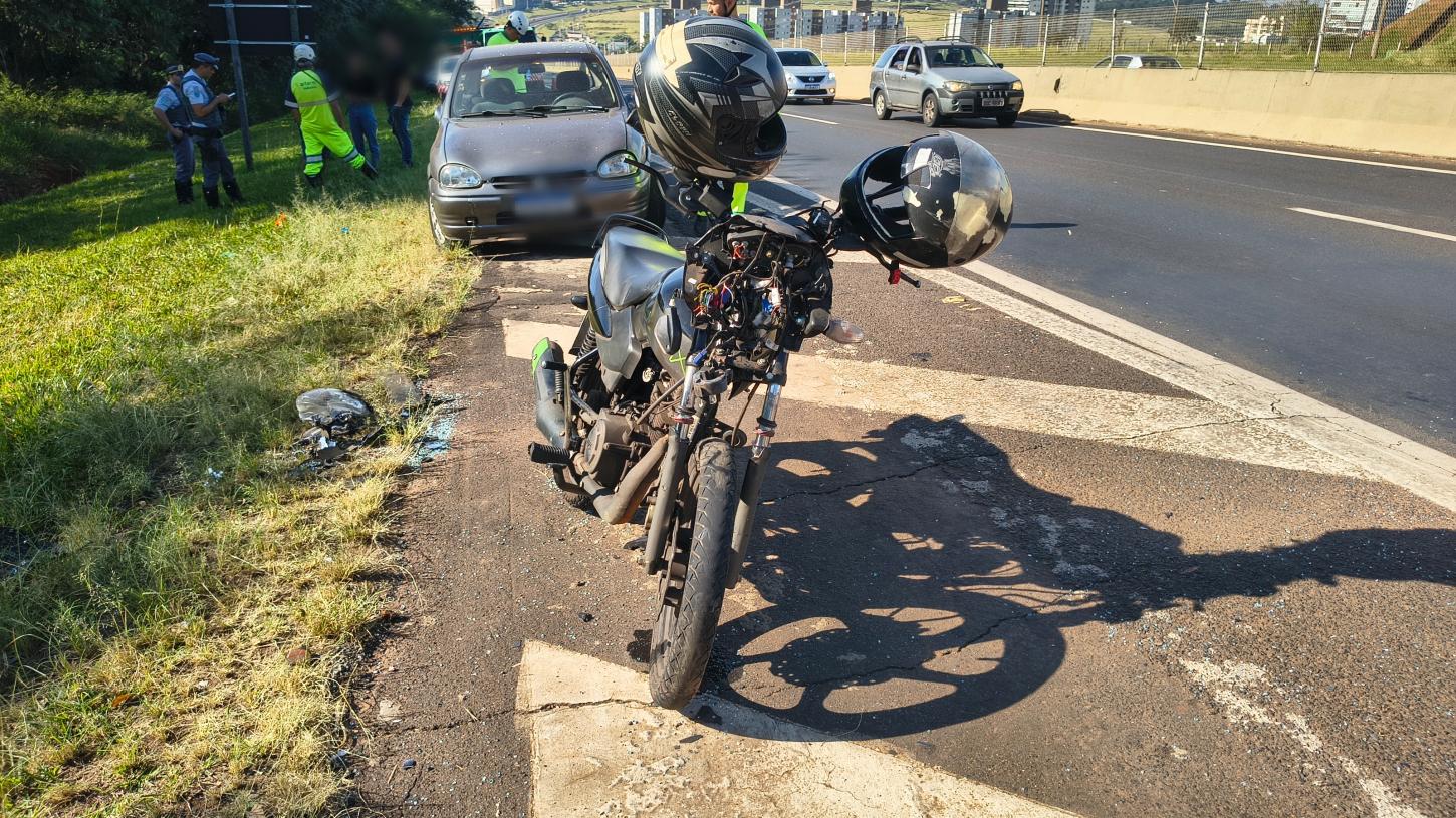 Homem sofre fratura na mandíbula em acidente na rodovia Cândido Portinari