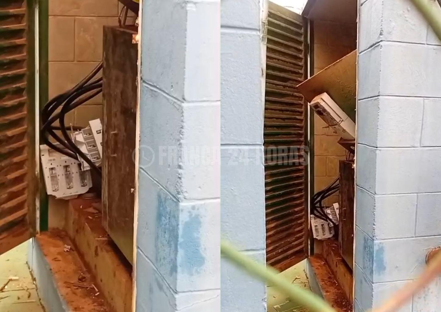 Bandidos furtam fiação elétrica de escola durante a madrugada