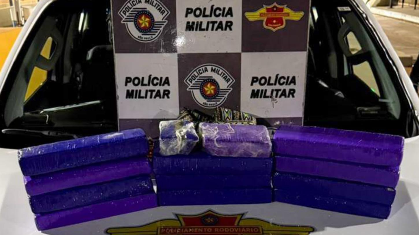 TOR prende casal com 13 tabletes de maconha na rodovia Cândido Portinari