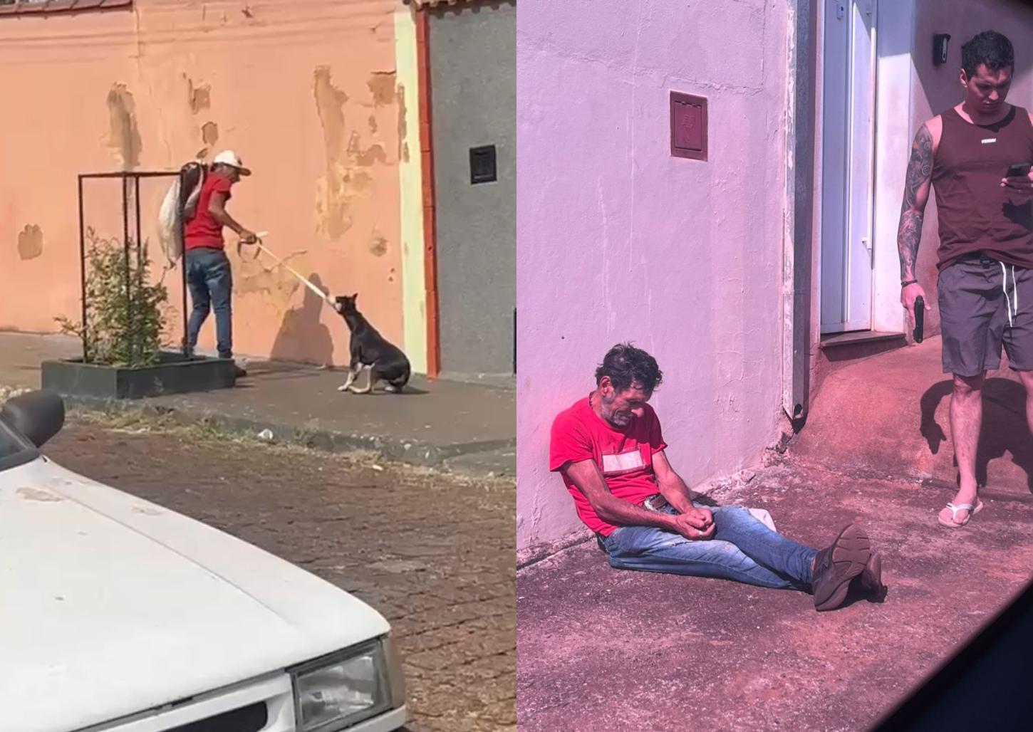 Delegado de folga prende homem por maus-tratos contra cachorro