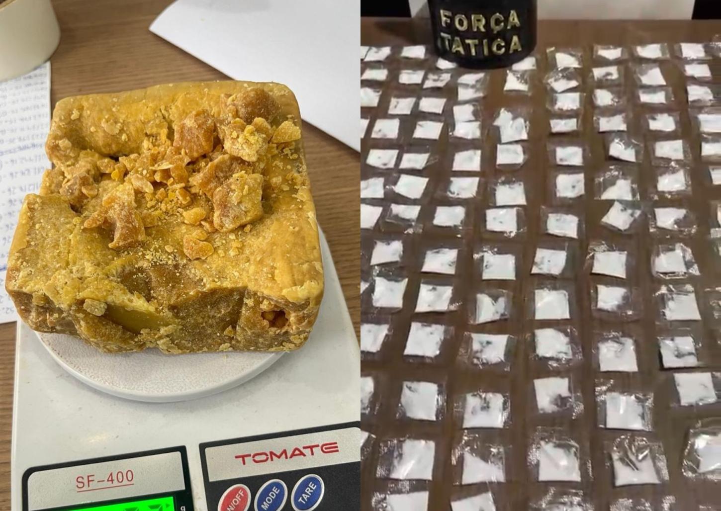 Força Tática prende casal com mais de 500 porções de cocaína no Panorama