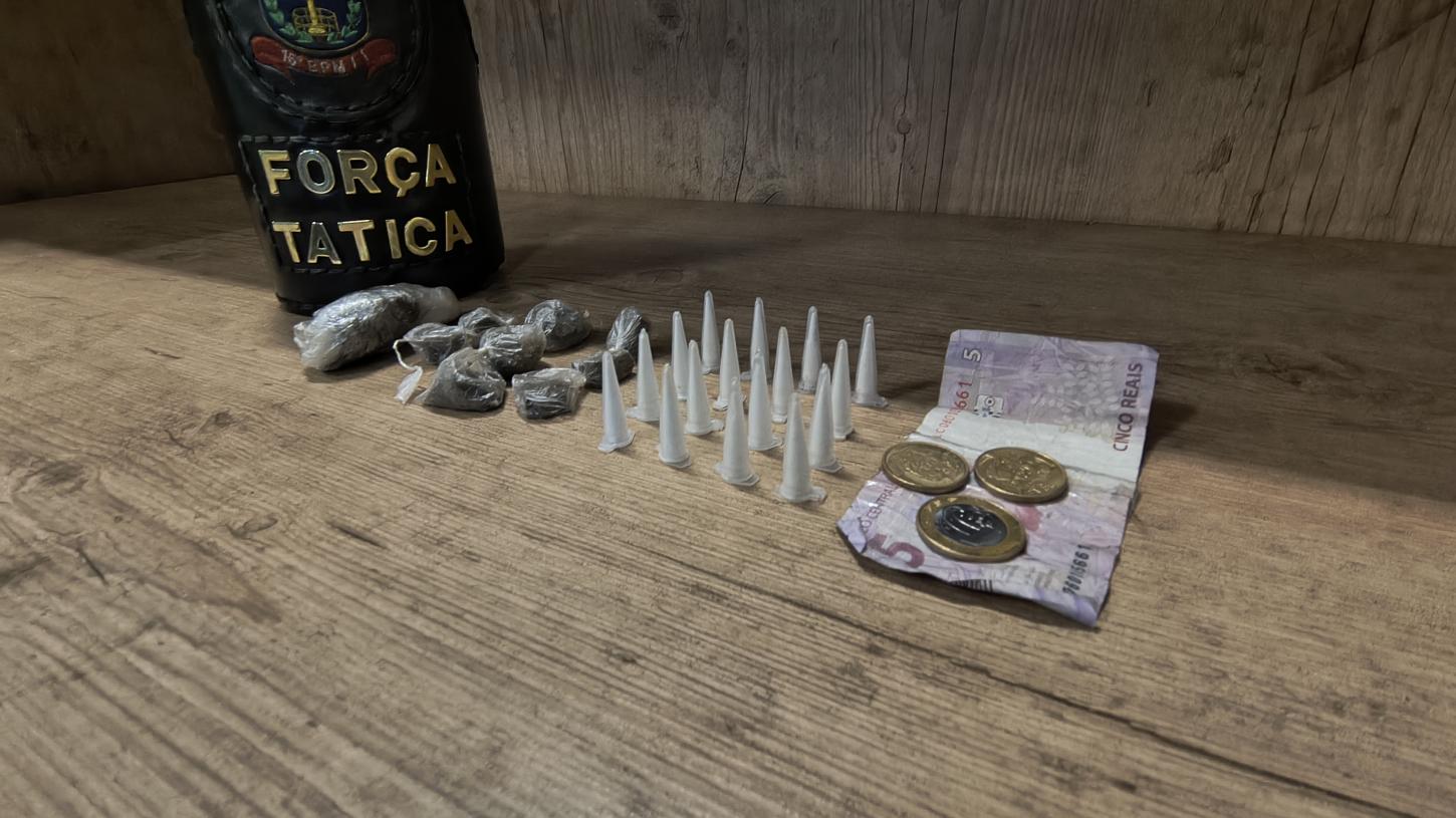 Força Tática apreende adolescentes por tráfico de drogas no Jardim Aeroporto