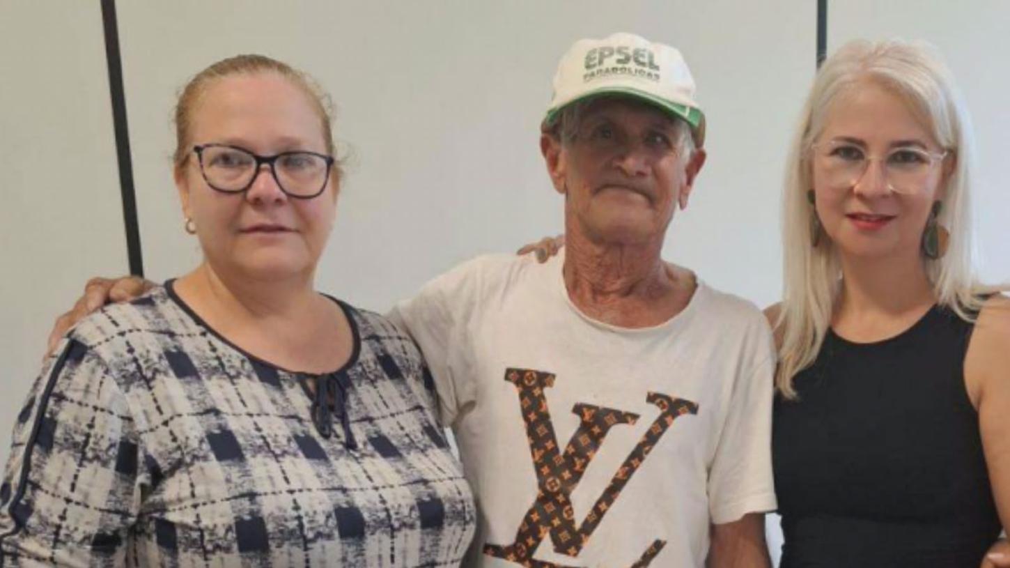 Idoso desaparecido há mais de 10 anos reencontra filhas em Franca