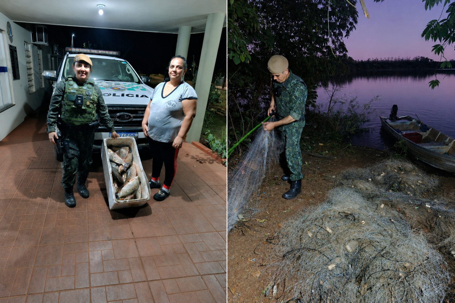 Homens são multados em mais de R$ 3 mil por pesca irregular em Guará