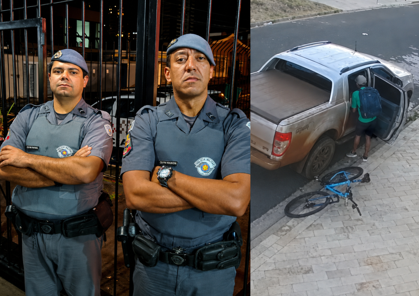 Policiais militares localizam ladrão que furtou objetos em caminhonete