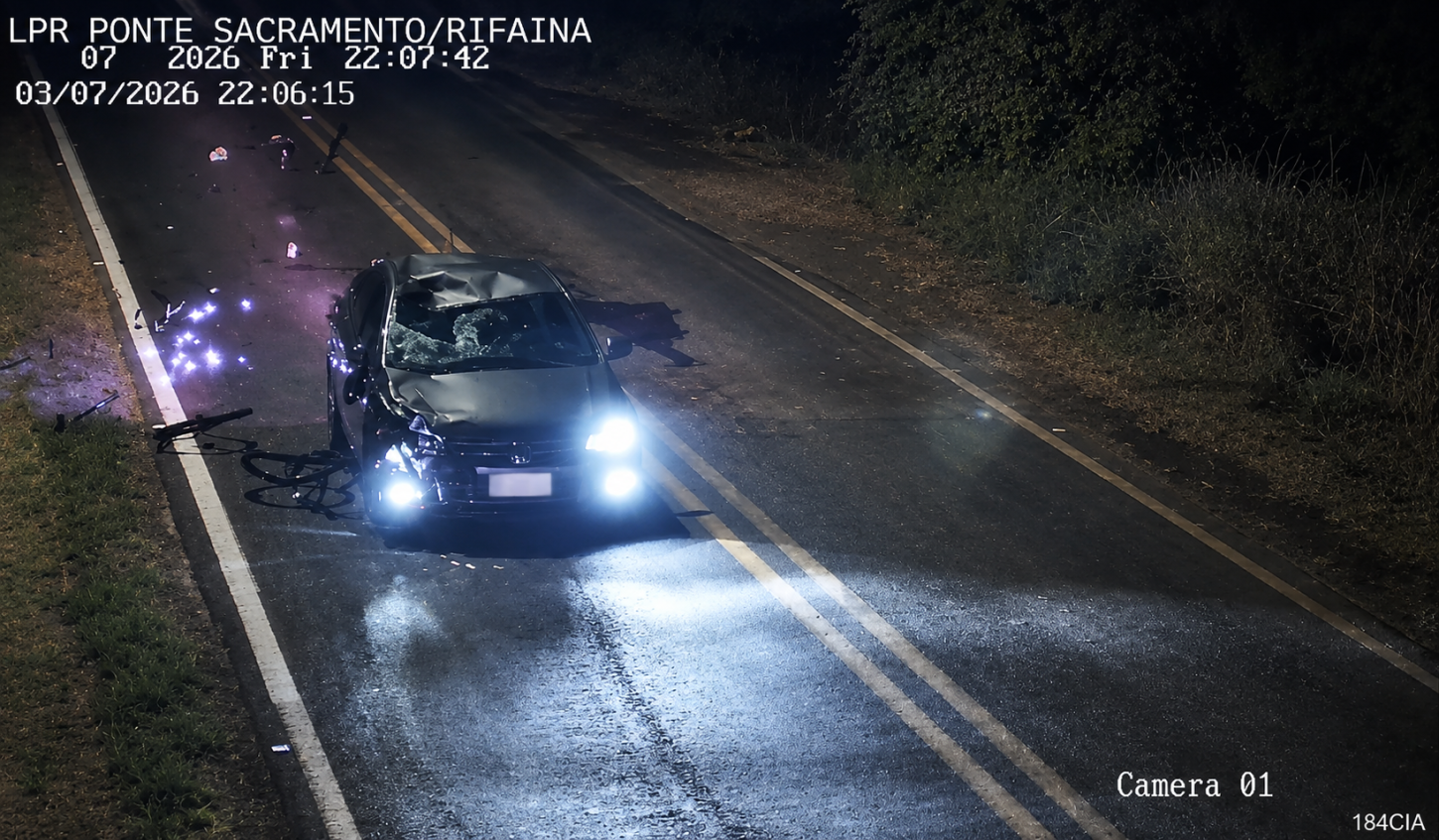 Ciclista morre atropelado por carro próximo a ponte de Rifaina 
