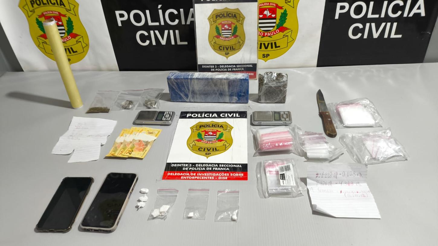 Dise apreende drogas e prende homem de 25 anos no Jardim Luiza II