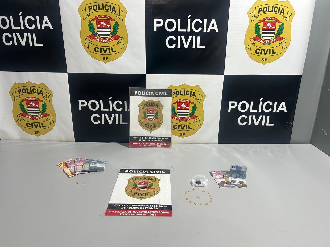 Dise prende casal por tráfico de drogas no Centro de Franca após denúncia