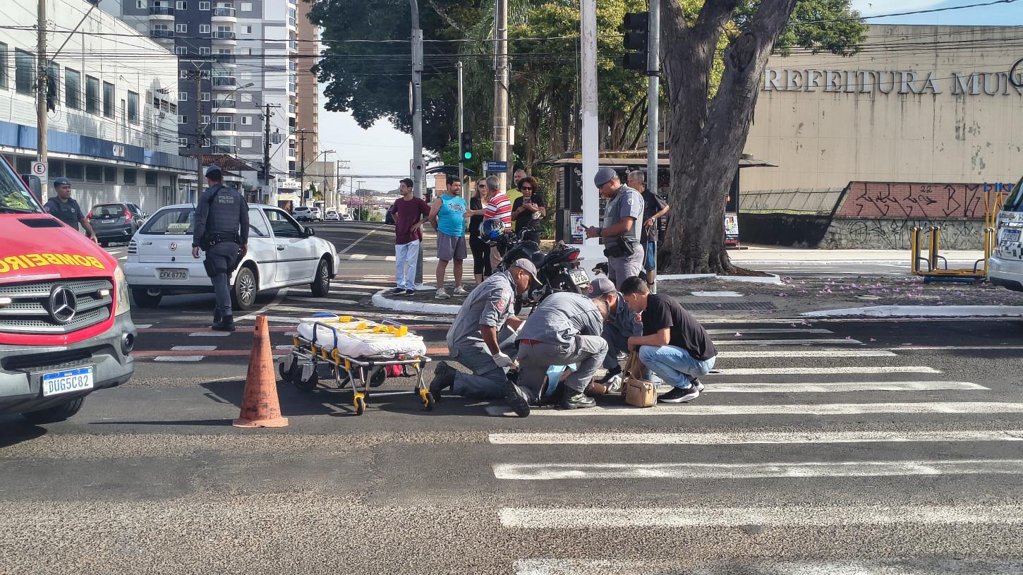 Mulher fica ferida em acidente no bairro Cidade Nova 