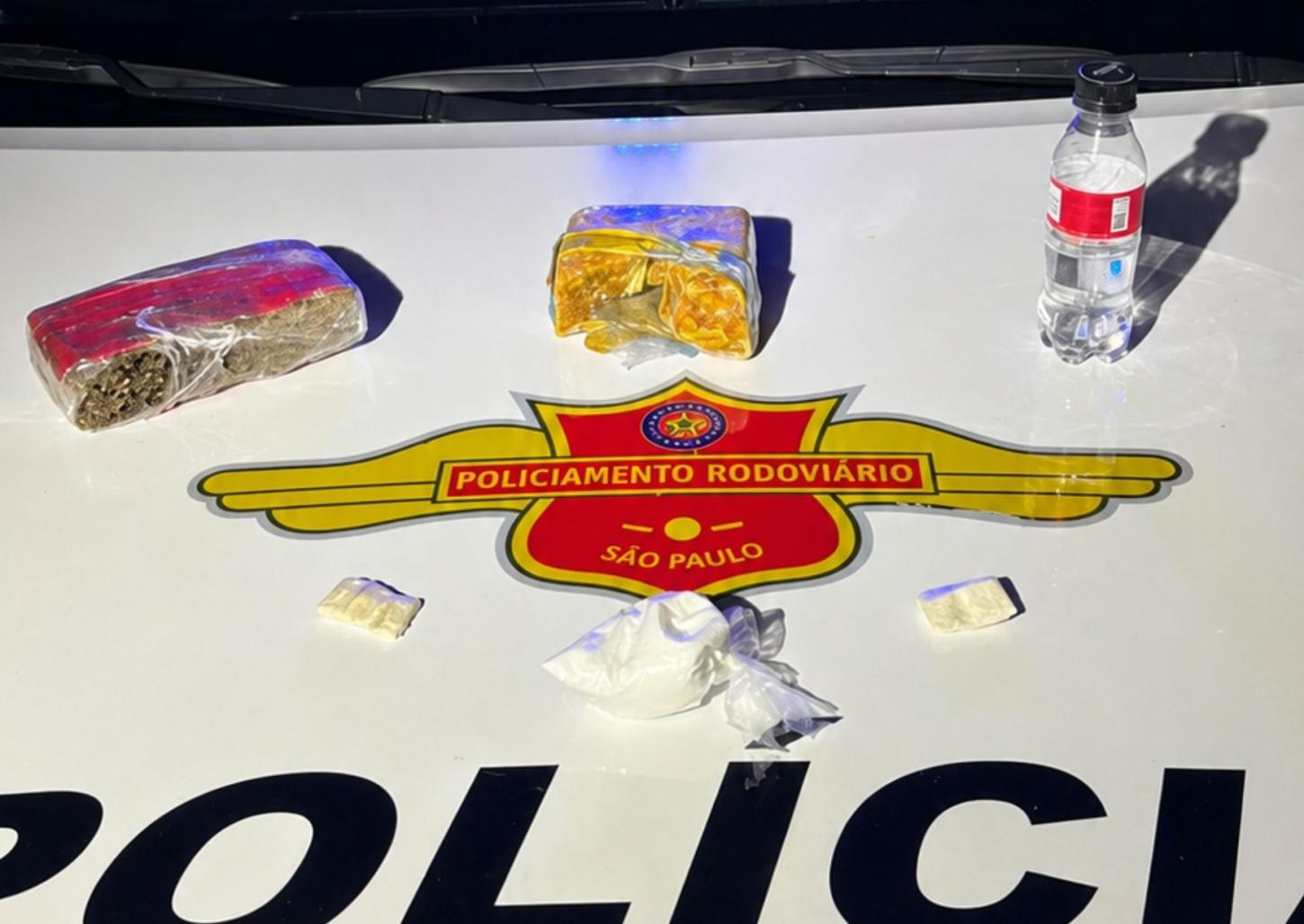 TOR prende traficante com drogas e mistura para cocaína em rodovia