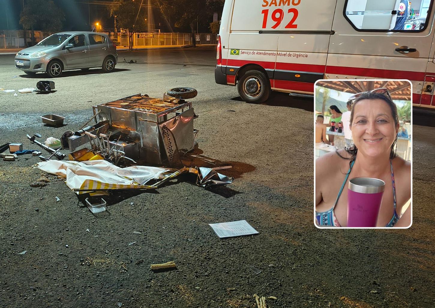 Vendedora de churros atropelada por dono de bar deixa a uti 
