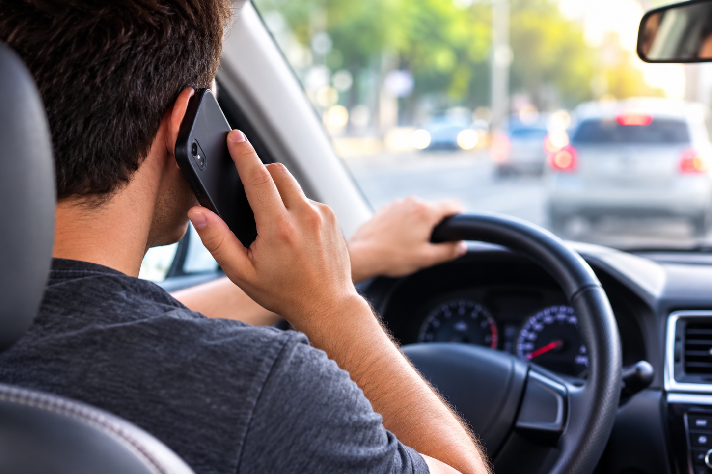 1654 pessoas foram multadas por uso de celular ao volante no mês de julho