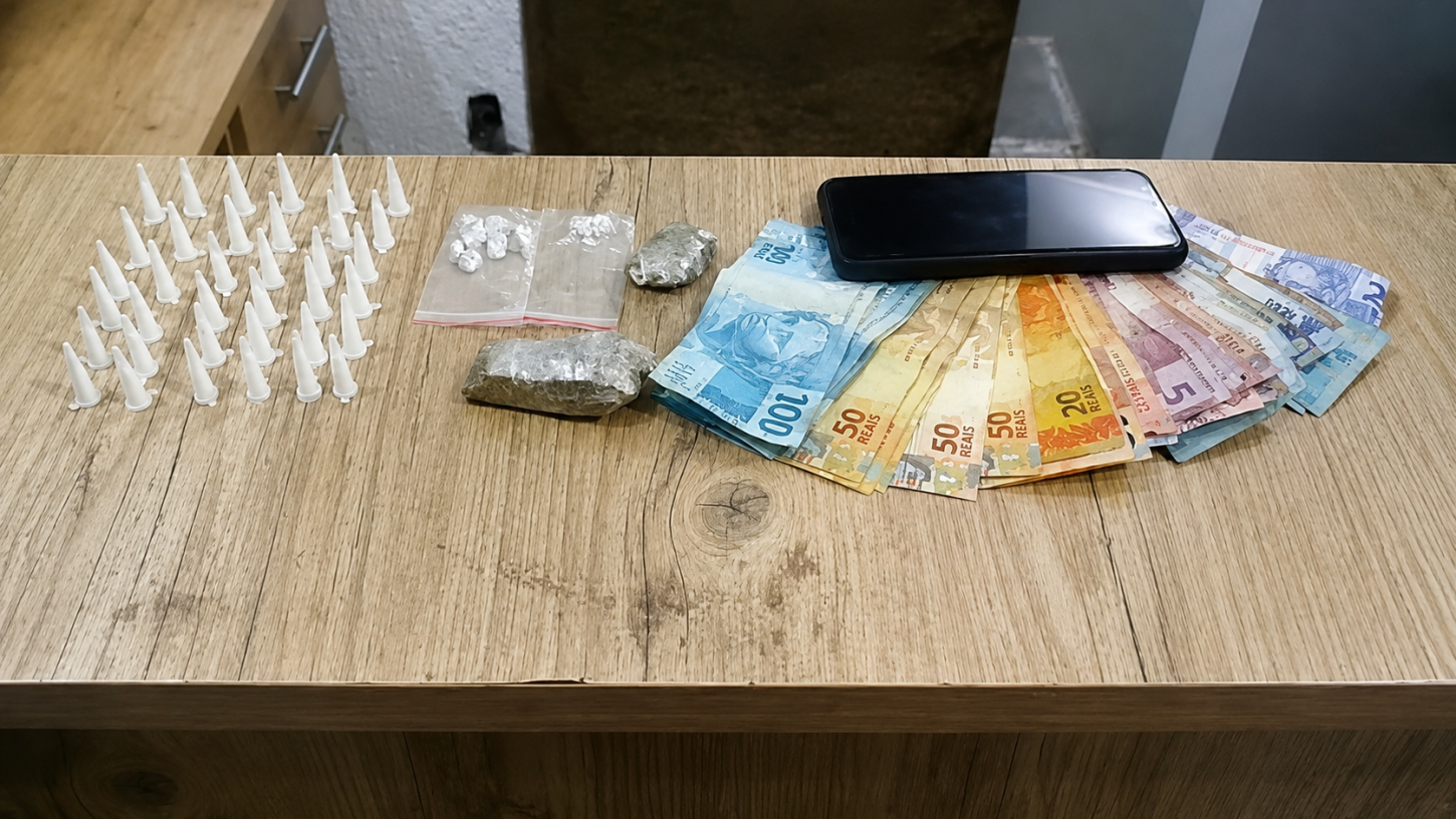 Adolescentes são apreendidos pela PM com drogas no Jardim Aeroporto III