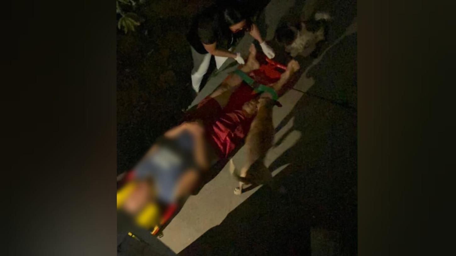 Idosa fica ferida após suposto empurrão durante discussão com filho