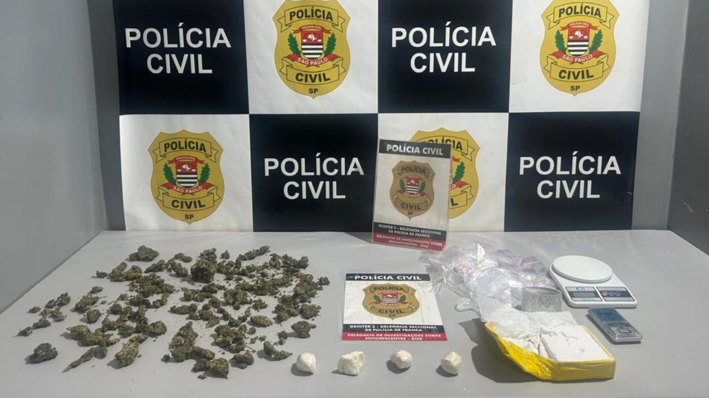Jovem que vendia drogas em barbearia é preso pela Dise