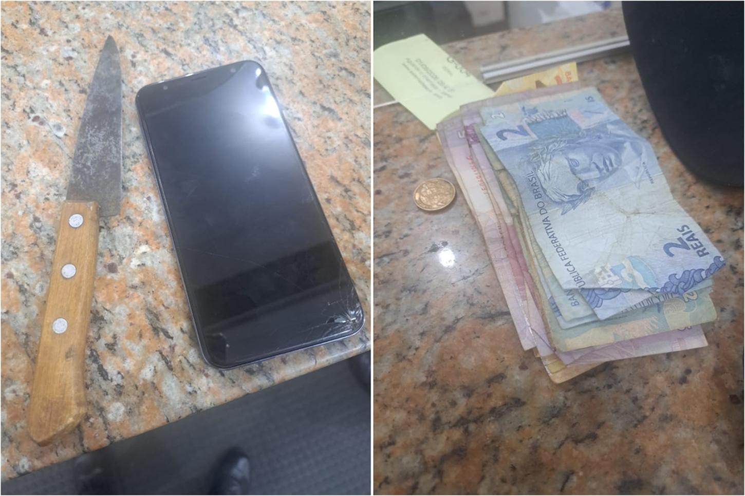 Homem é detido pela GCM com faca e celular sem procedência na Estação