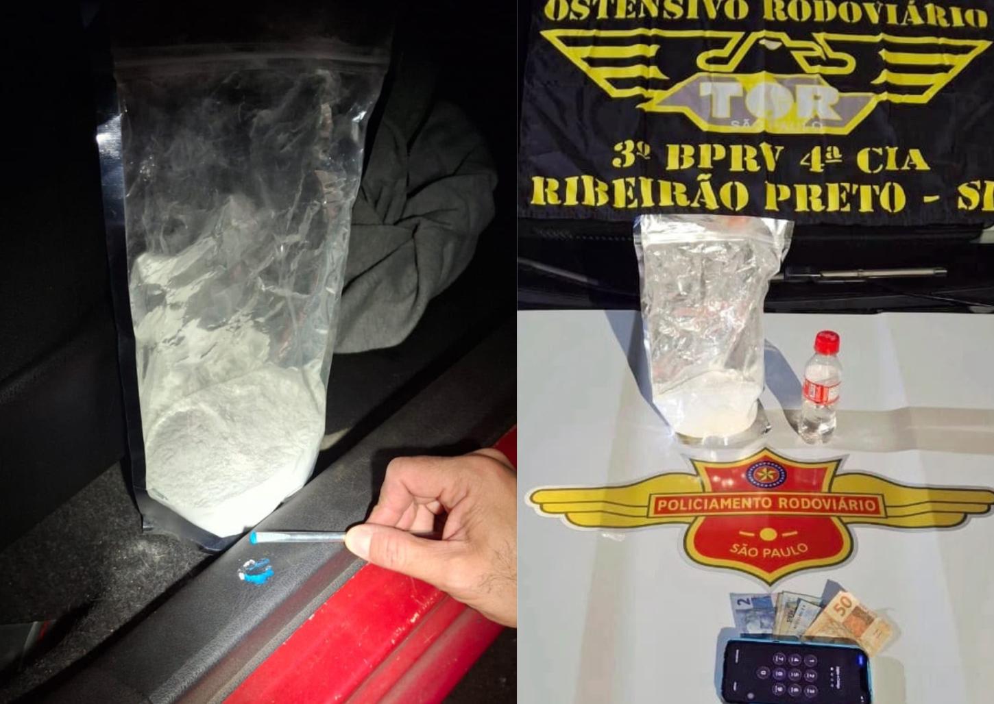 TOR prende homem com cocaína na rodovia Anhanguera em Sales Oliveira