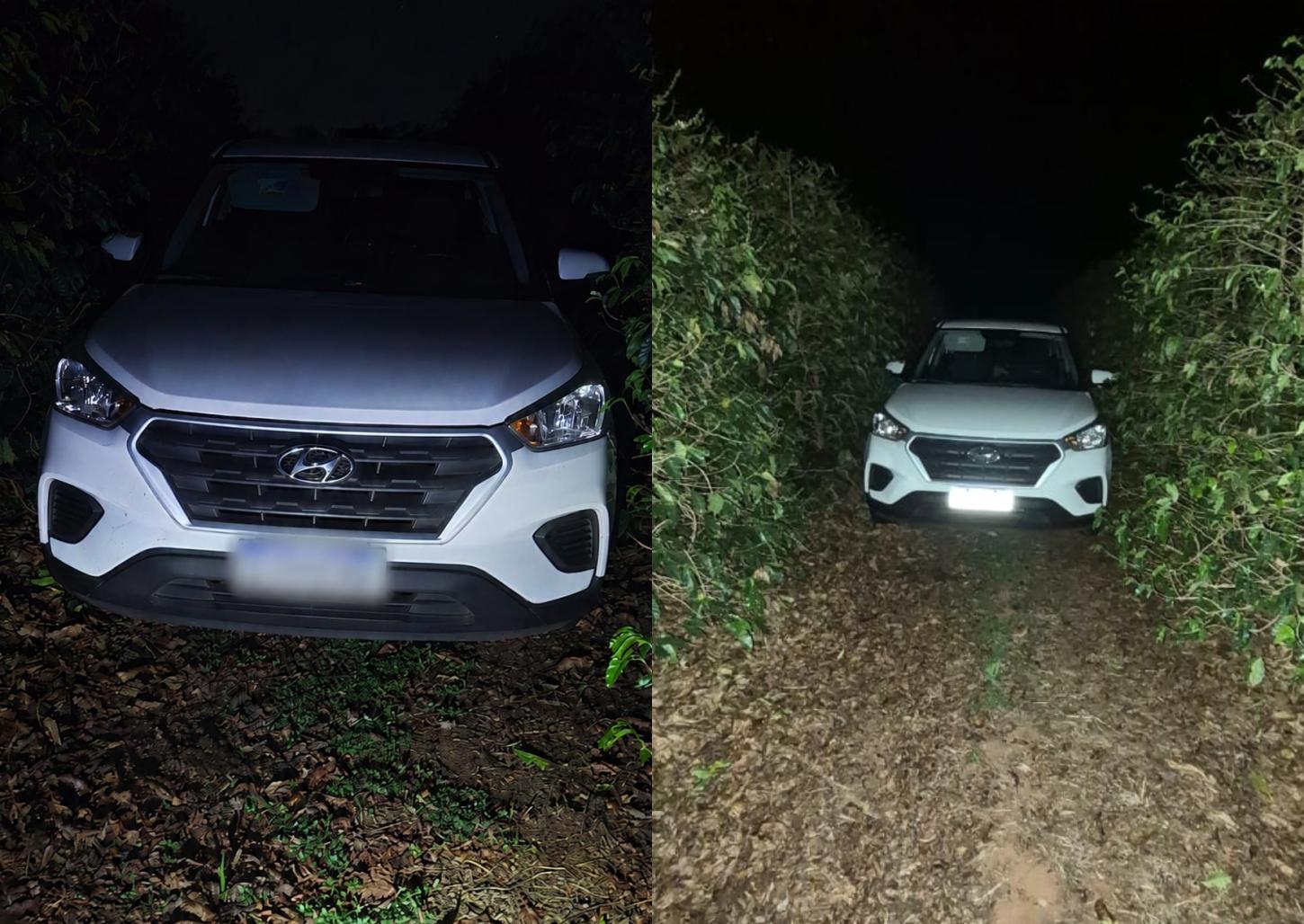 Carro furtado em Franca é recuperado pela PM em Cristais Paulista