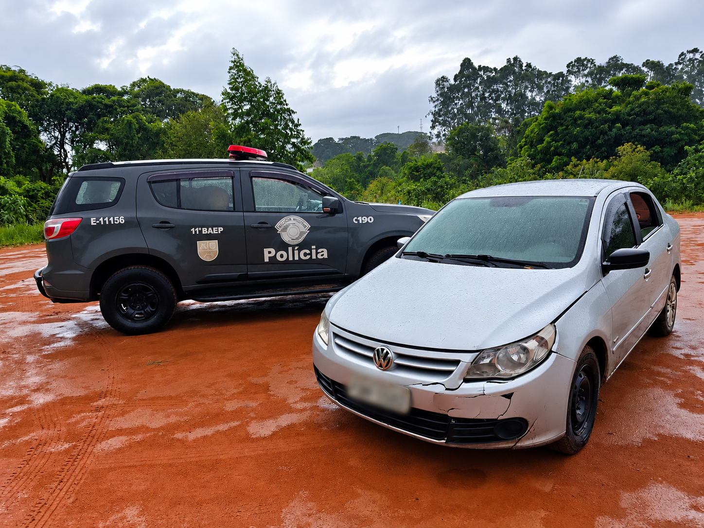 Carro levado em assalto no Parque Universitário é recuperado pelo Baep
