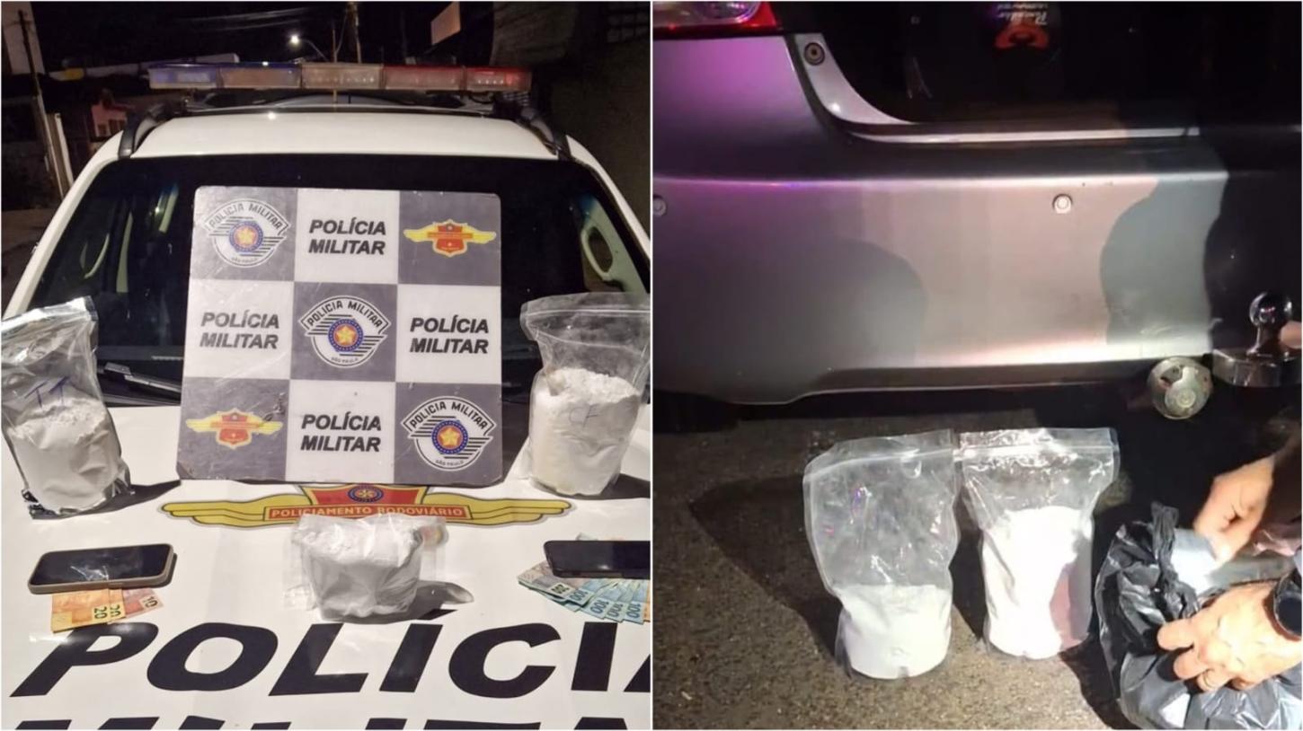 Dois homens são presos com mais de 3 kg de cocaína em Sales Oliveira
