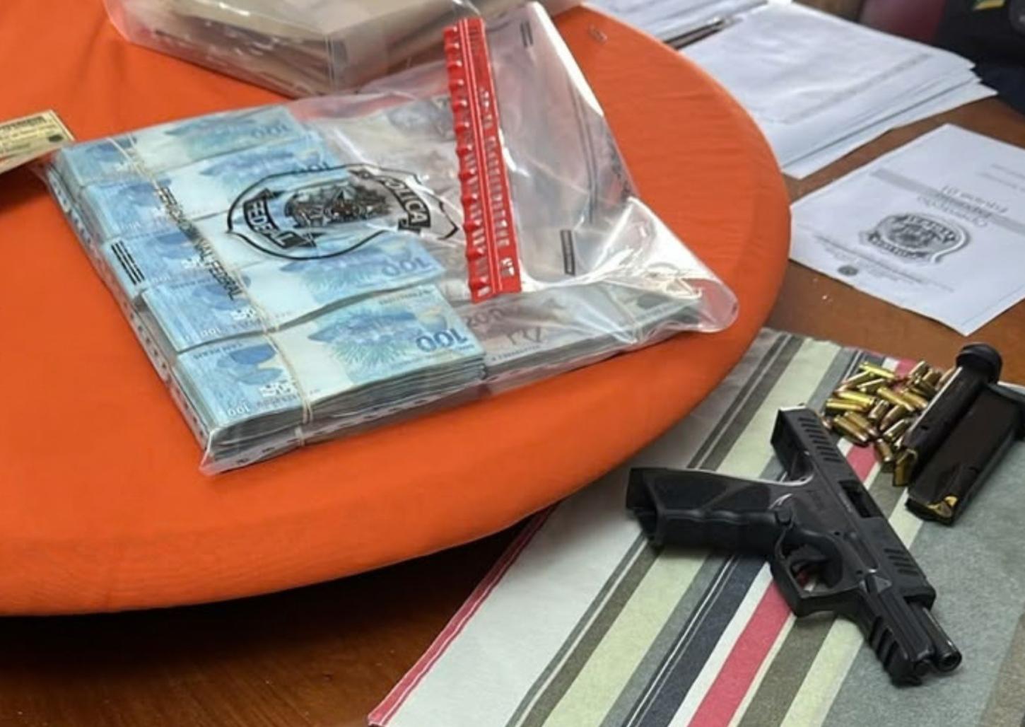 Operação: PF apreende arma e R$ 200 mil contra crimes eleitorais em Franca 