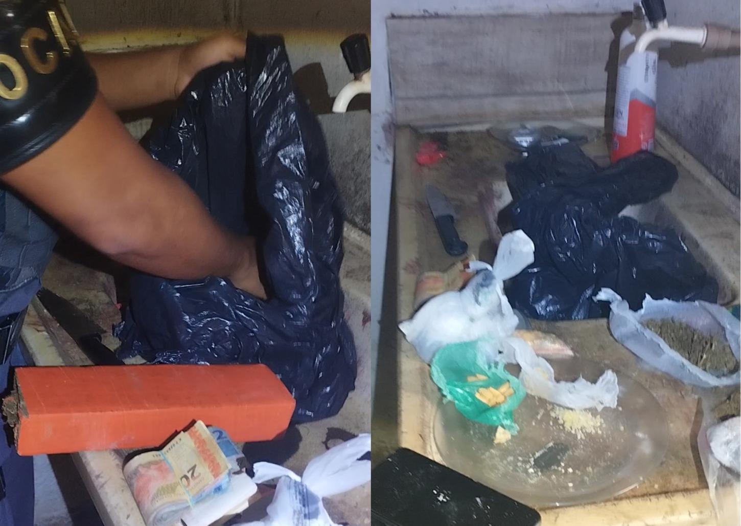 Rocam prende traficante em casa abandonada na Vila São Sebastião 