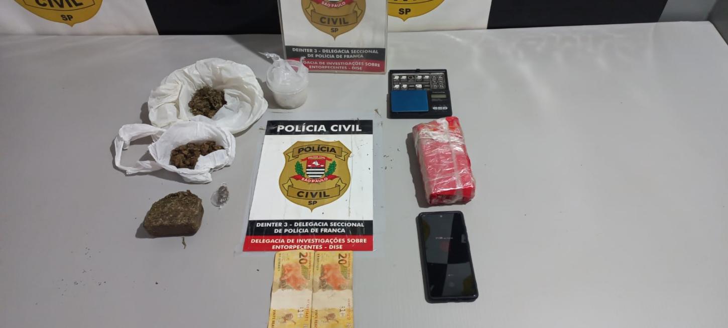 Dise apreende adolescente por tráfico de drogas em Cristais Paulista