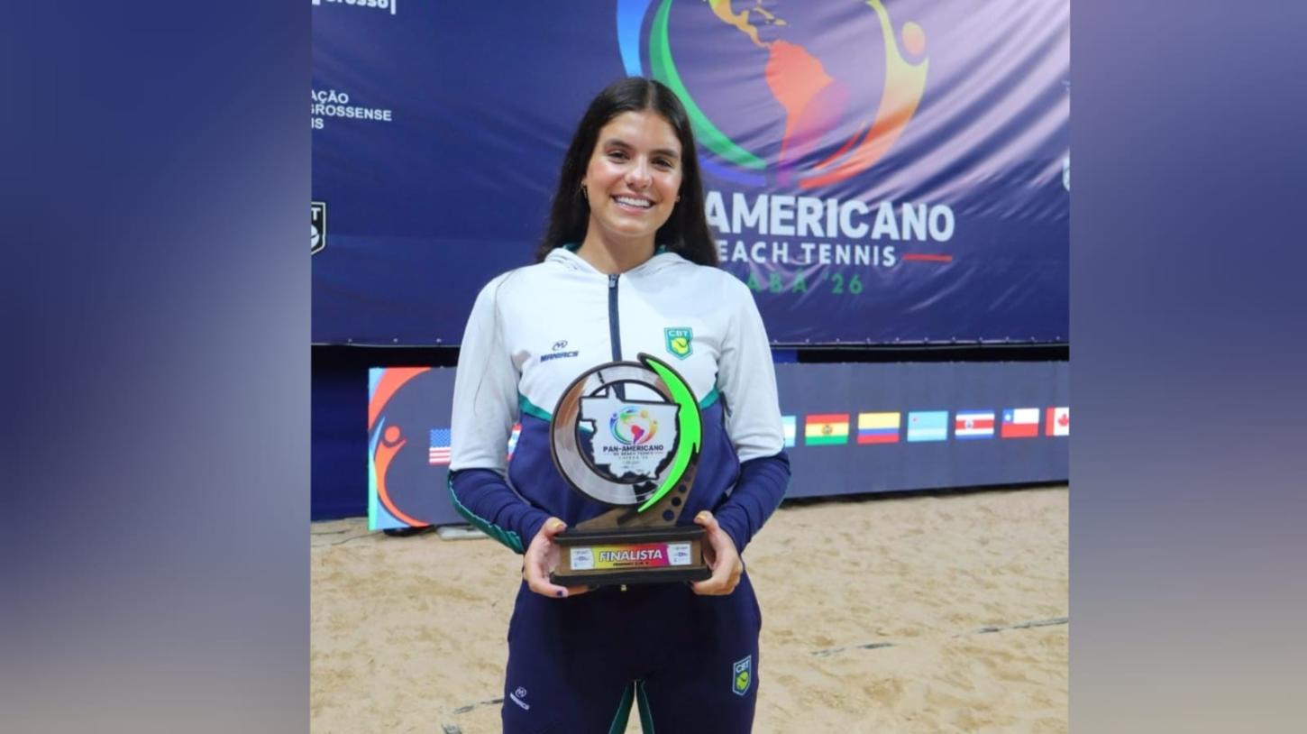 Francana Kauany Lima é vice-campeã Pan-Americana de Beach Tennis
