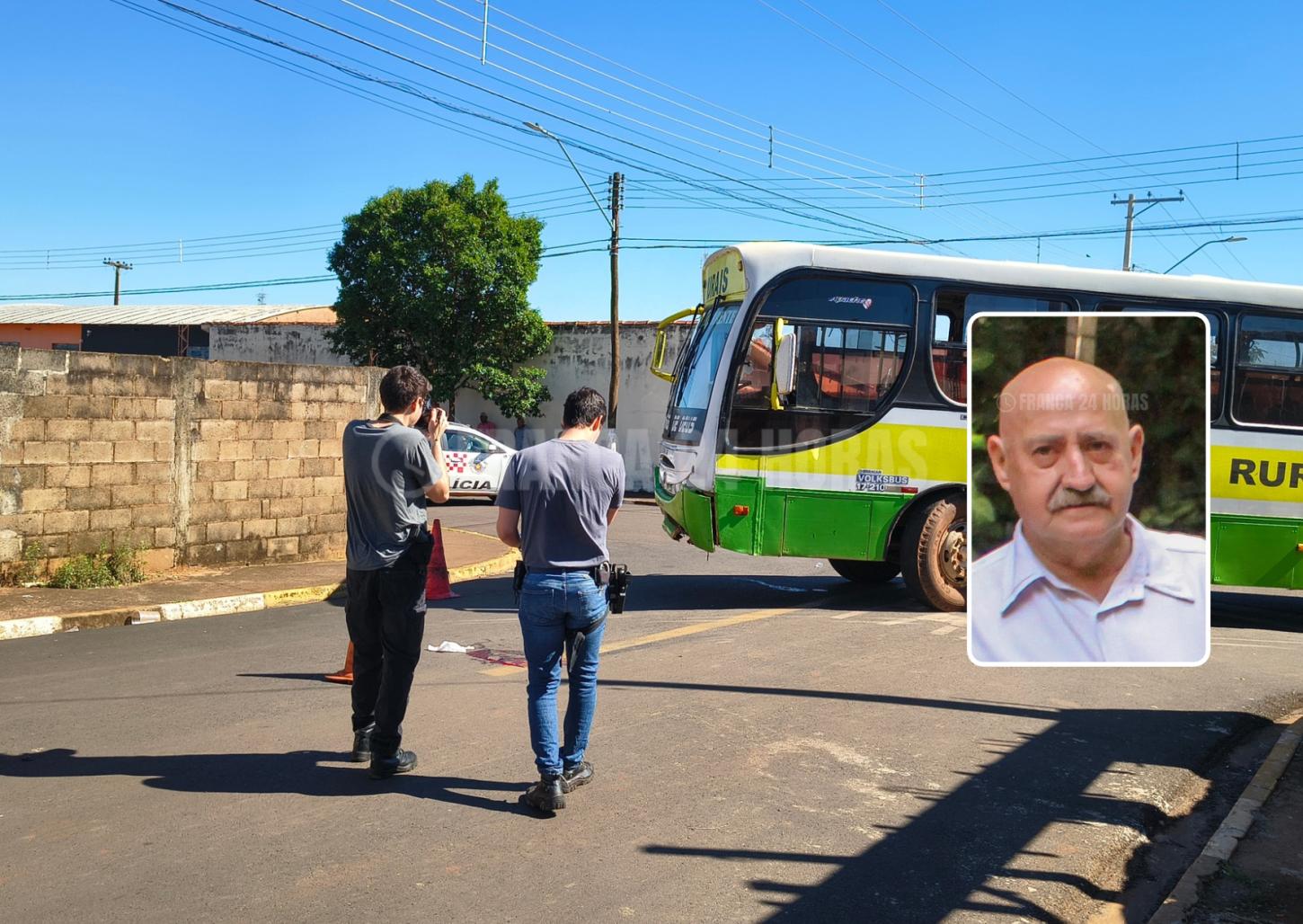 Homem morre após ser atropelado por ônibus em Ribeirão Corrente 