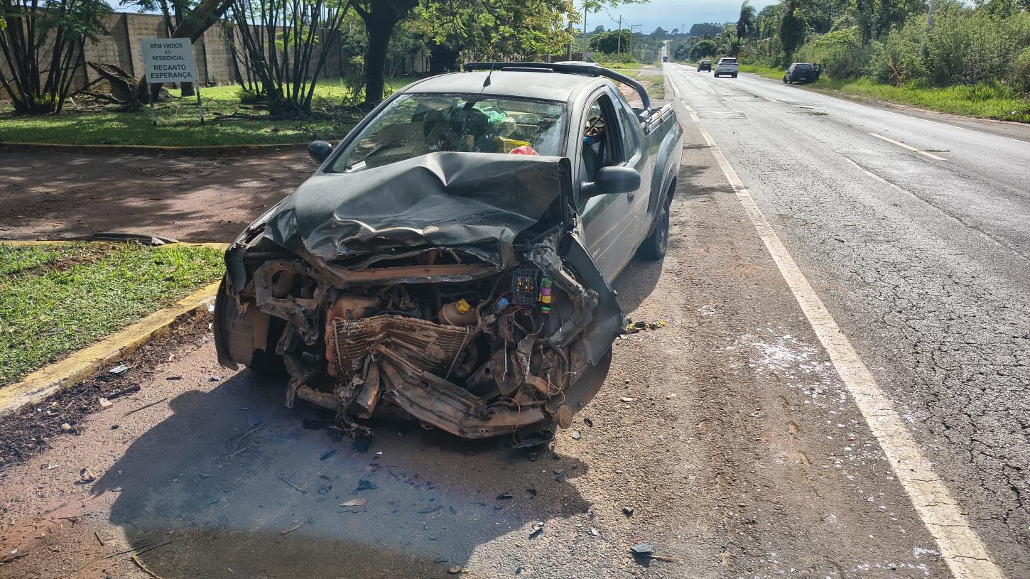 Idoso fica ferido em acidente na rodovia João Traficante 