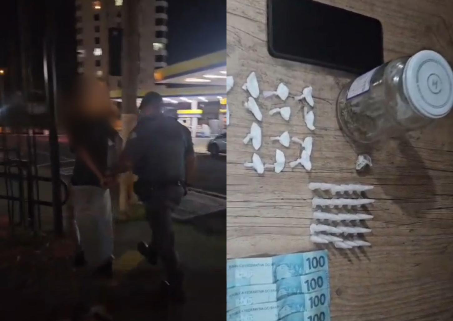 Adolescente traficante tenta se esconder em banheiro, mas acaba apreendido
