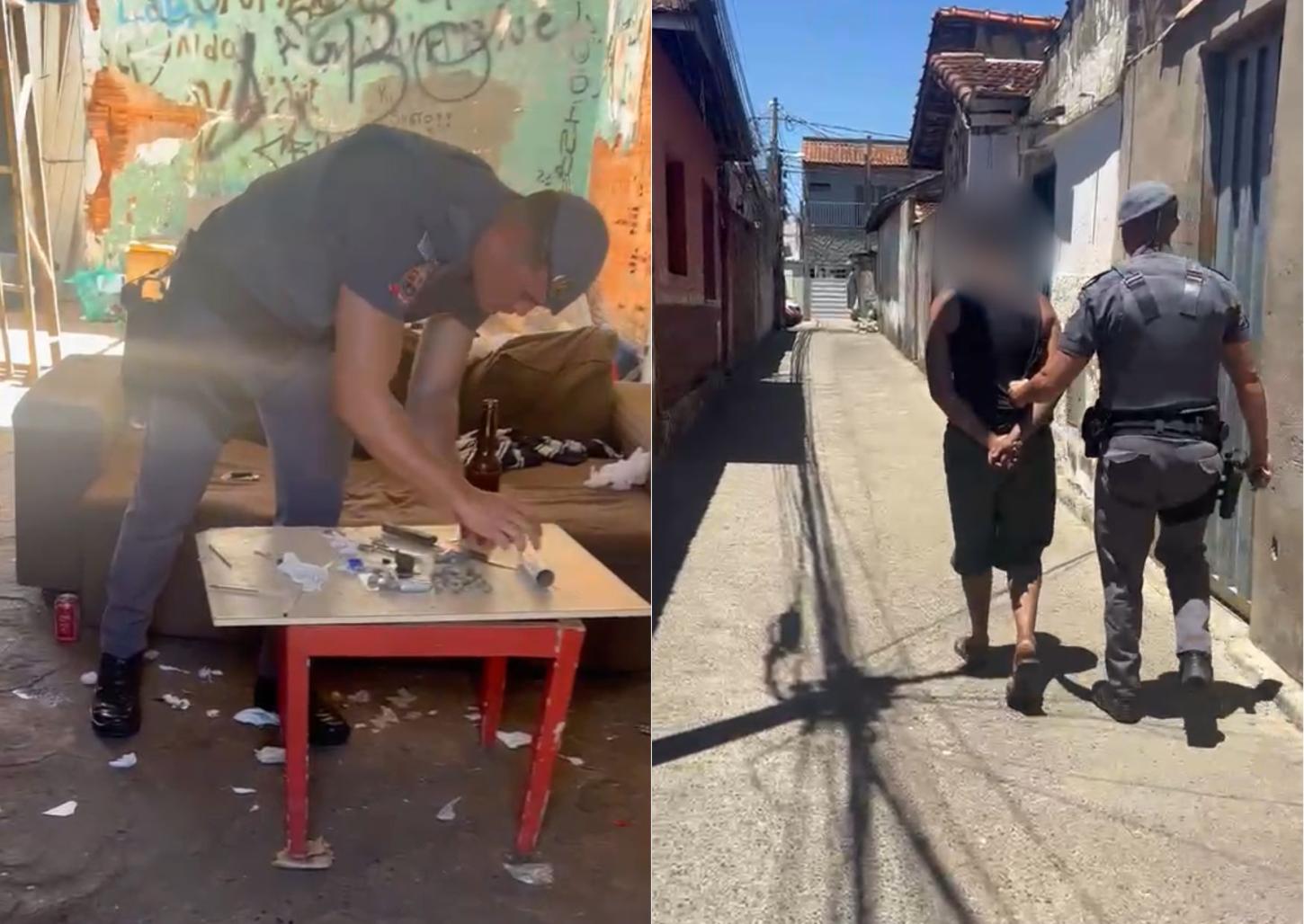 PM prende traficante em beco na rua Minas Gerais 