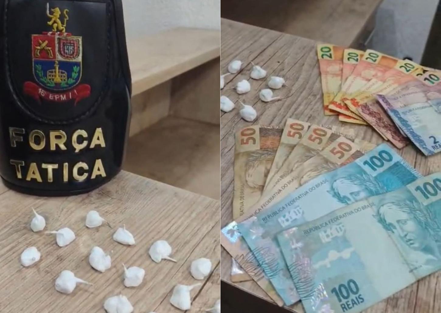 Traficante tenta fugir da Força Tática, mas e é preso com cocaína 