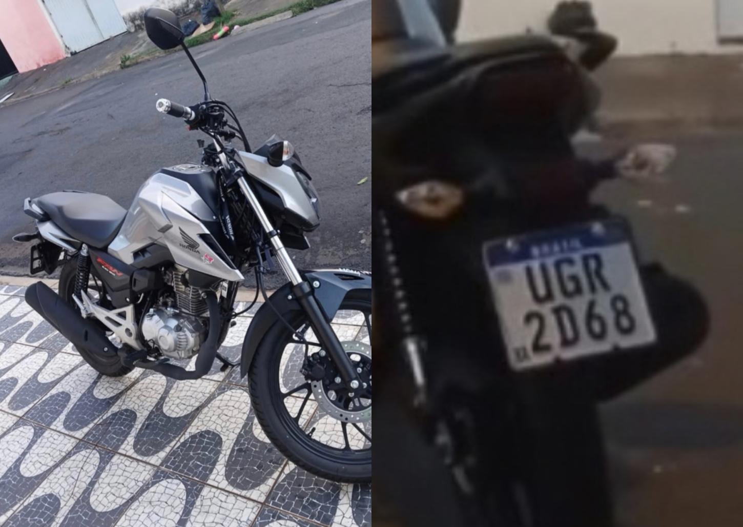 Vítima pede ajuda da população para encontrar moto furtada 